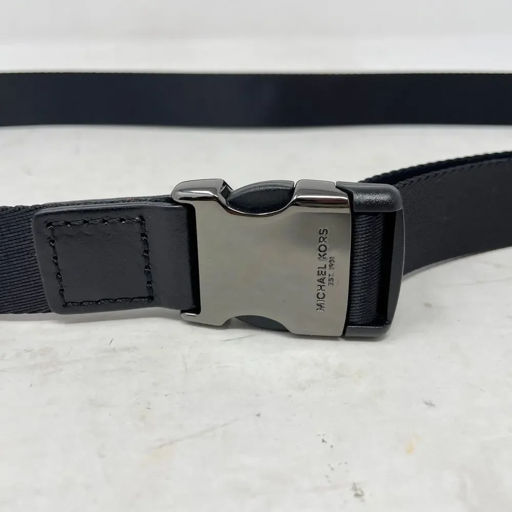 Michael Kors Black & Silver Belt Size Medium